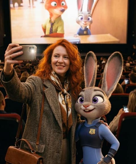 Генерация ИИ - Селфи с Джуди Хоппс